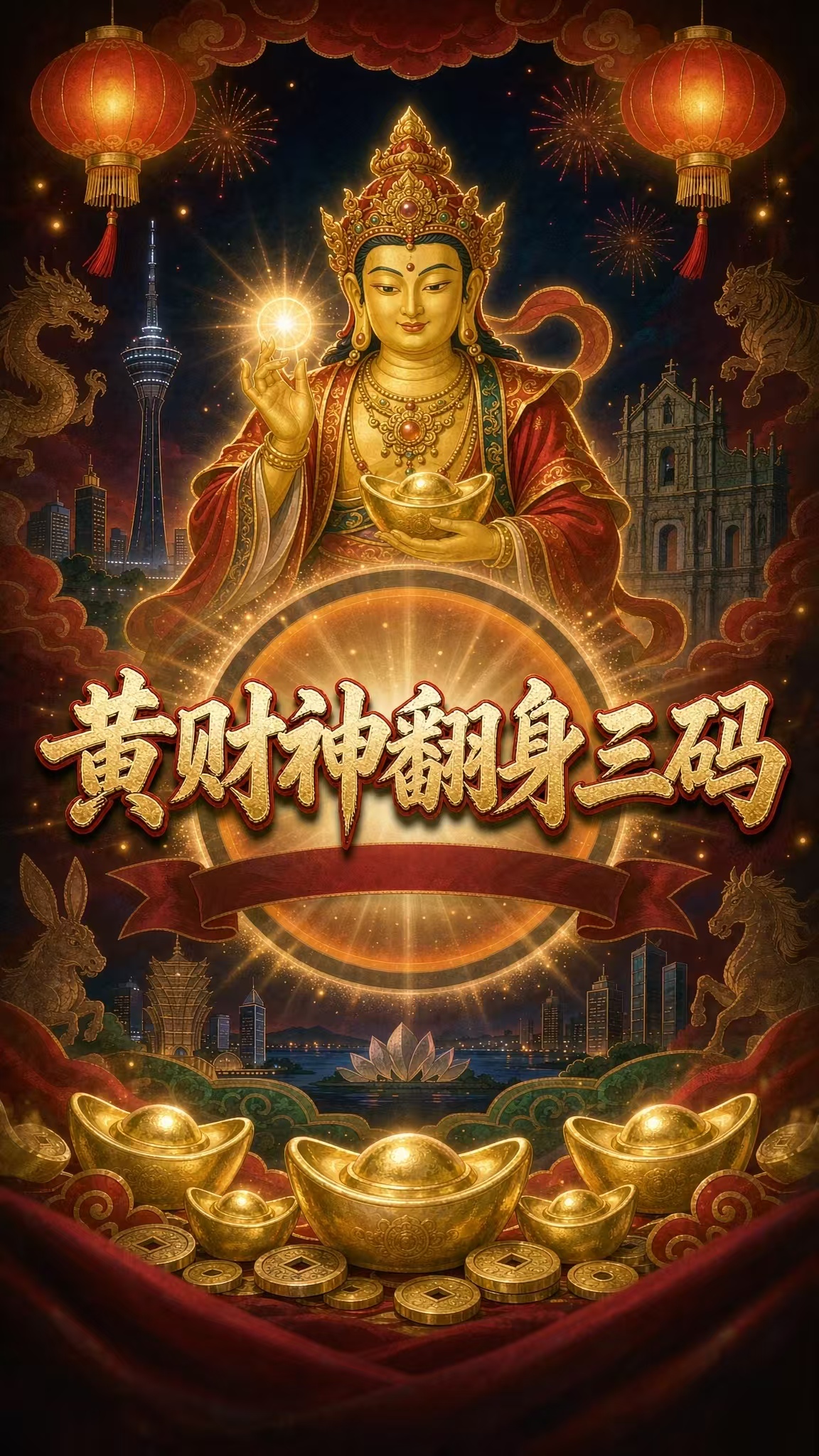 黄财神翻身精准三码第244期